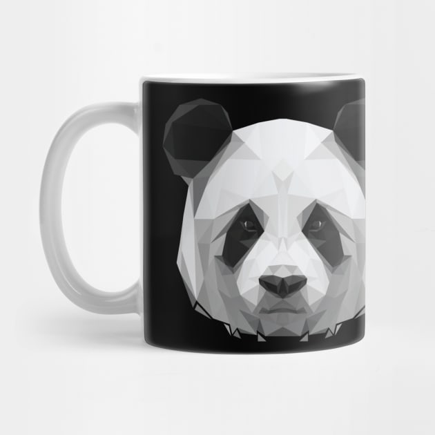 panda lowpoly art by Amartwork